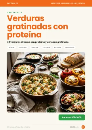 Capítulo 14: Verduras gratinadas con proteína