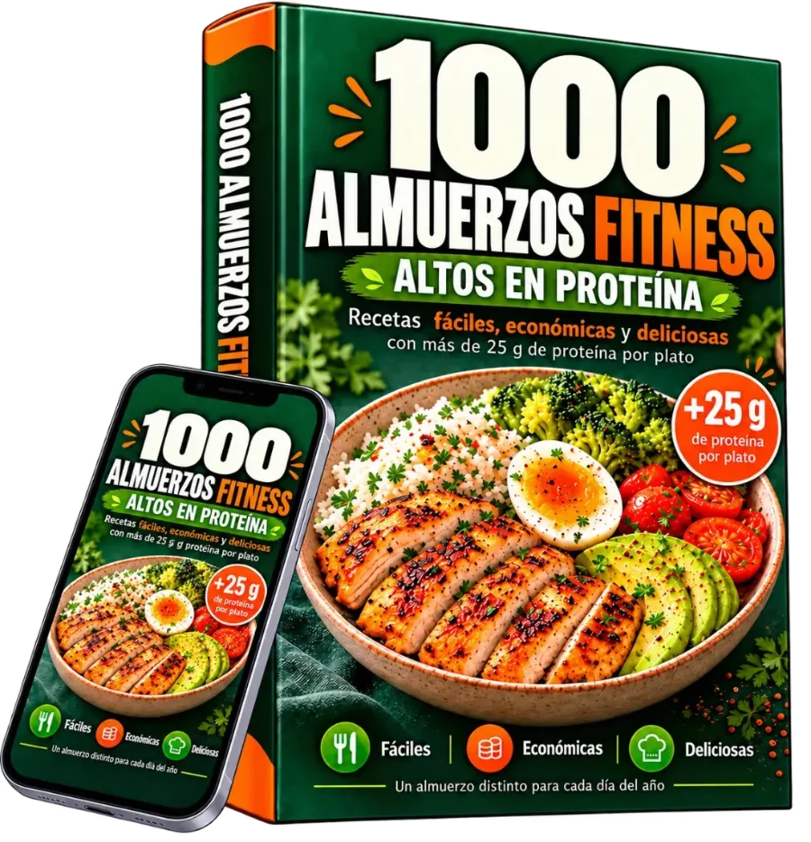 1000 Almuerzos Fitness Altos en Proteína: el libro y su versión en celular